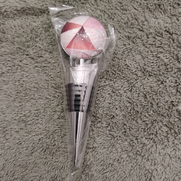 Art Glass Beverage Bottle Stoppers, Set of 3 - Picture 5 of 12